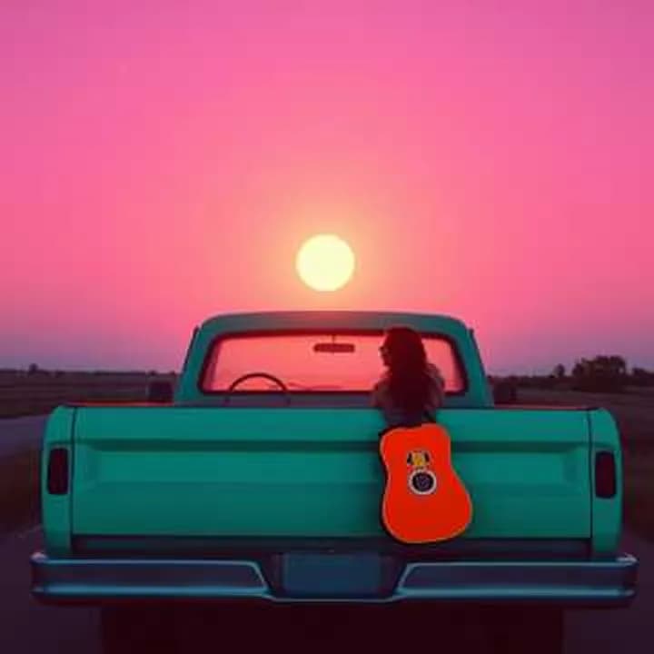 Summer Kiss on the Dashboard - Created by AI Country Song Generator