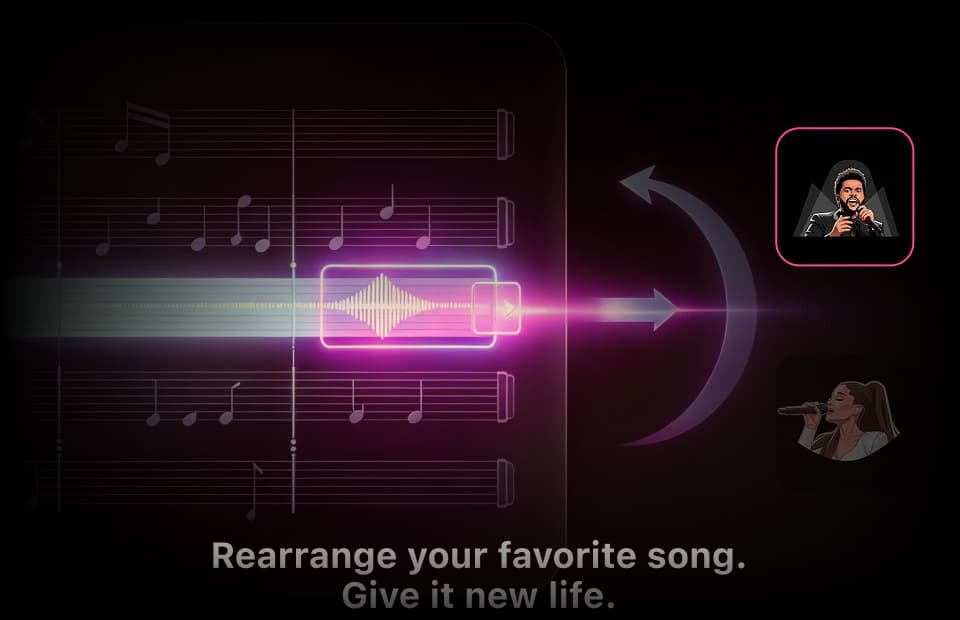 Upload audio for AI song arrangement generator