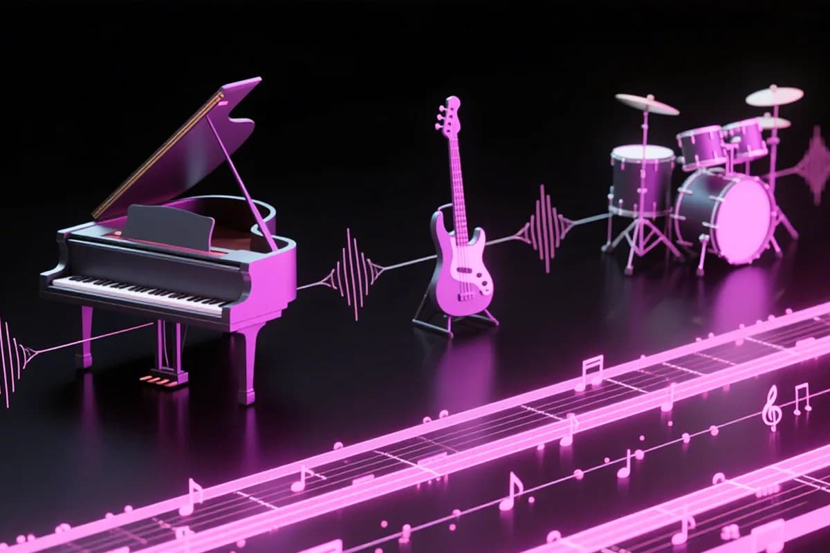 Separate instruments by InsMelo AI Instrumental generator's track separation
