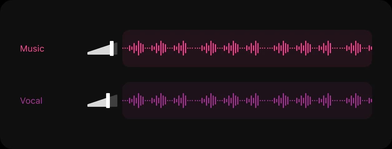 Upload audio for vocal remover